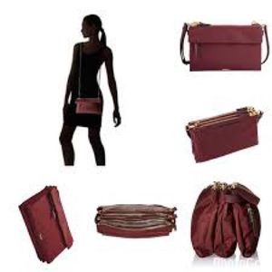 TUMI “VOYAGER” Tristen Crossbody NWT Crimson